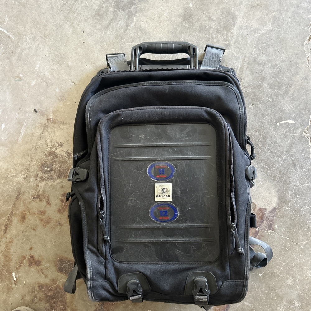 Pelican Backpack U100 Black Urban Elite Laptop Watertight Crushproof Hard Case